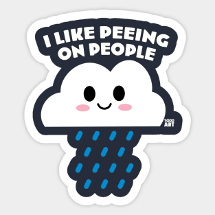 PEEING ON PEOPLE Sticker